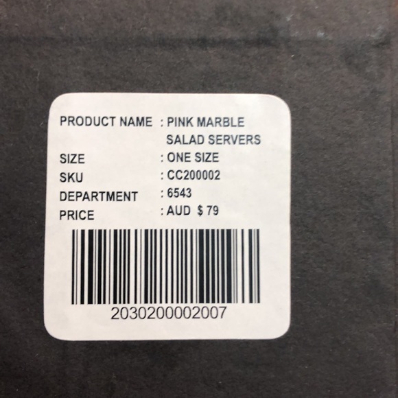 NWT Anthropologie Kip&Co pink marbled serving set. New in box. Never used. - Picture 3 of 6